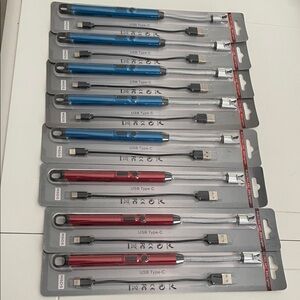 USB Type-C Rechargeable BBQ Lighters $5each select color 3 Red and 5 Blue 5 each